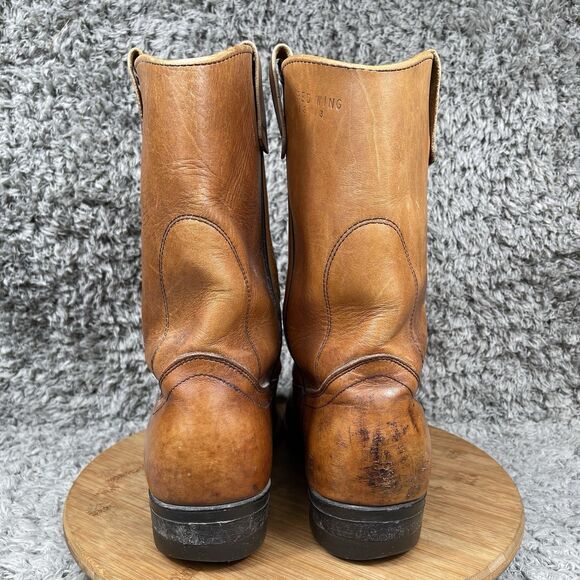 Vintage Red Wing Pecos Pull On Cowboy Western Boots Men's 12 B - Picture 4 of 12